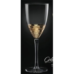 Set of 12 gold goblets 